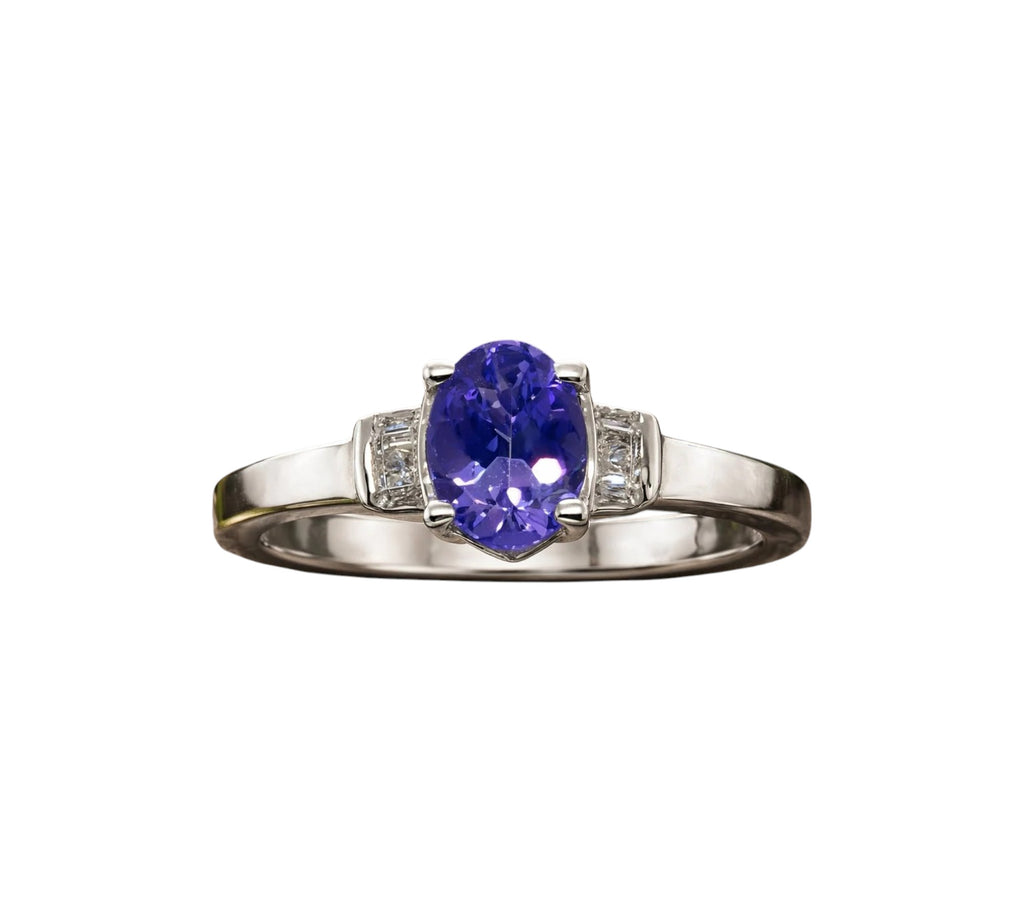 5007 Tanzanite and Diamond Ring