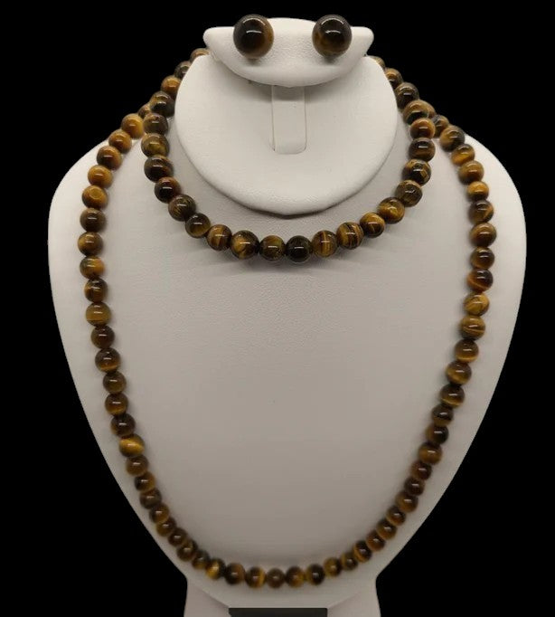 5018 Yellow Tigers Eye Bead Set