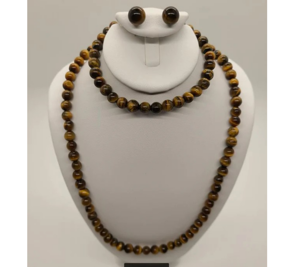 5018 Yellow Tigers Eye Bead Set