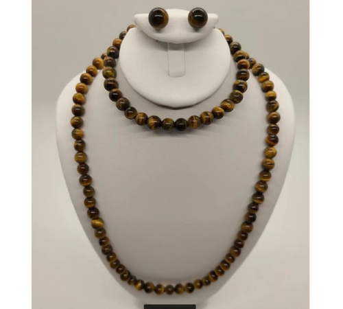 5018 Yellow Tigers Eye Bead Set