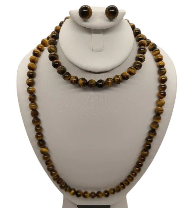 5018 Yellow Tigers Eye Bead Set