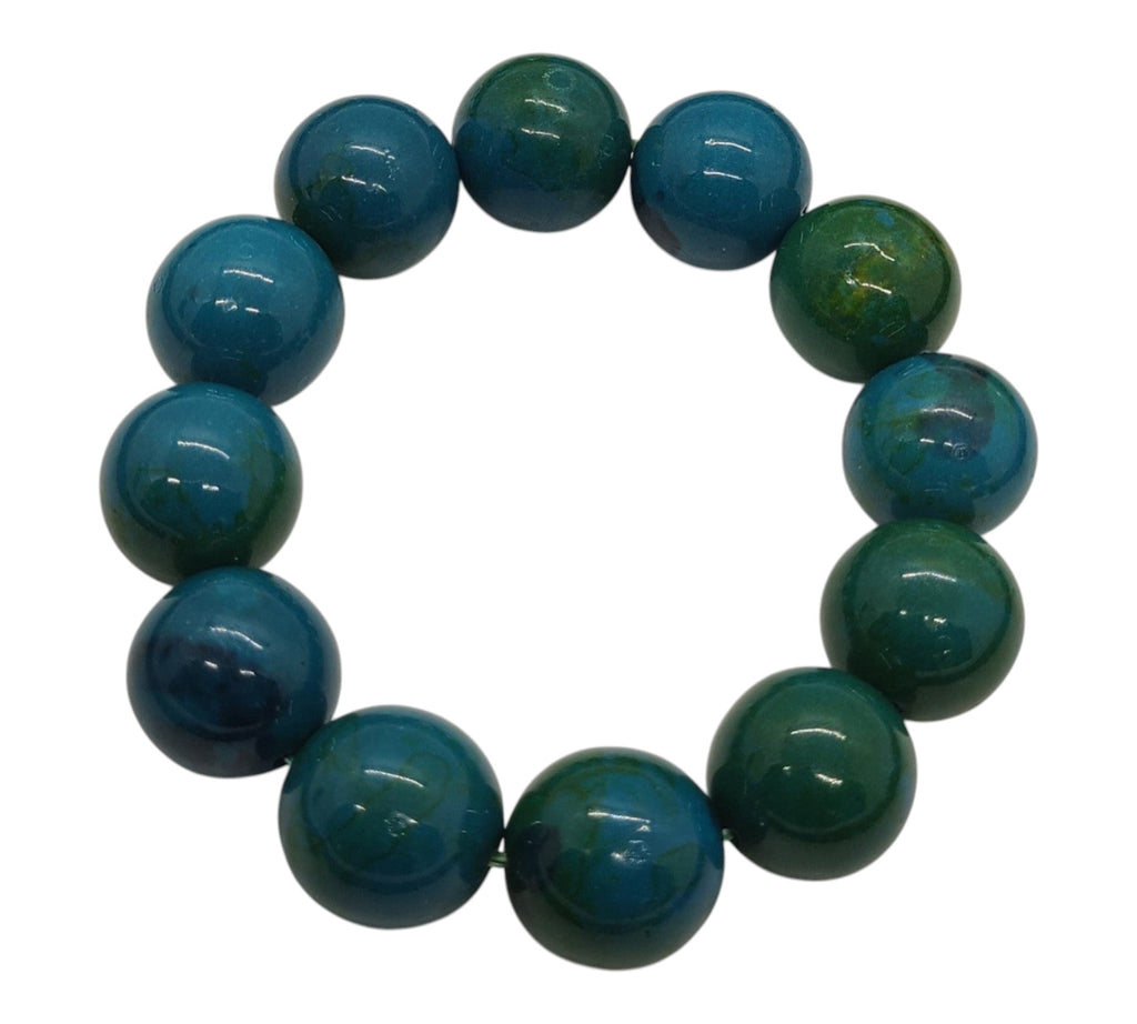 5027 Chrysocolla Bead Stretch Bracelet