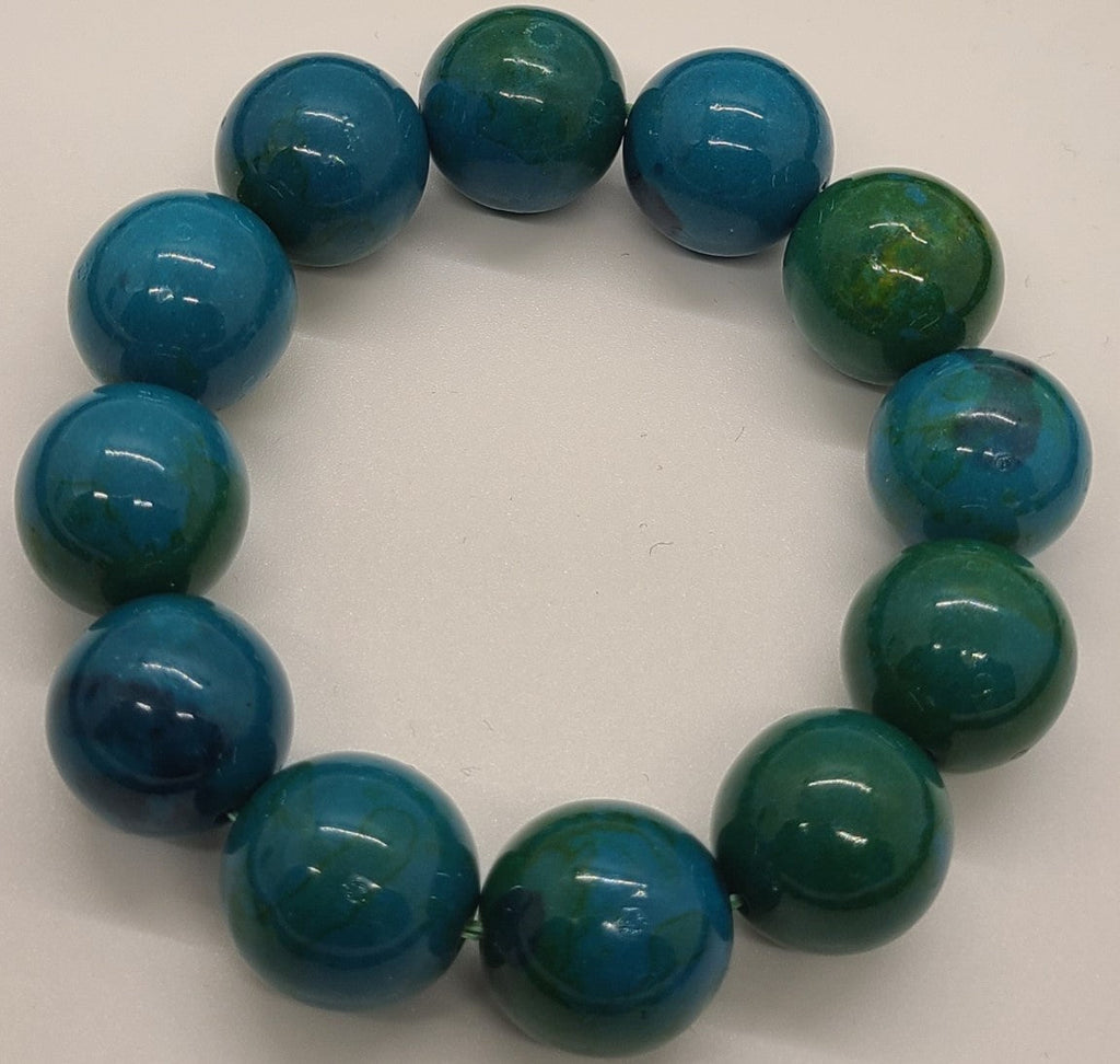 5027 Chrysocolla Bead Stretch Bracelet