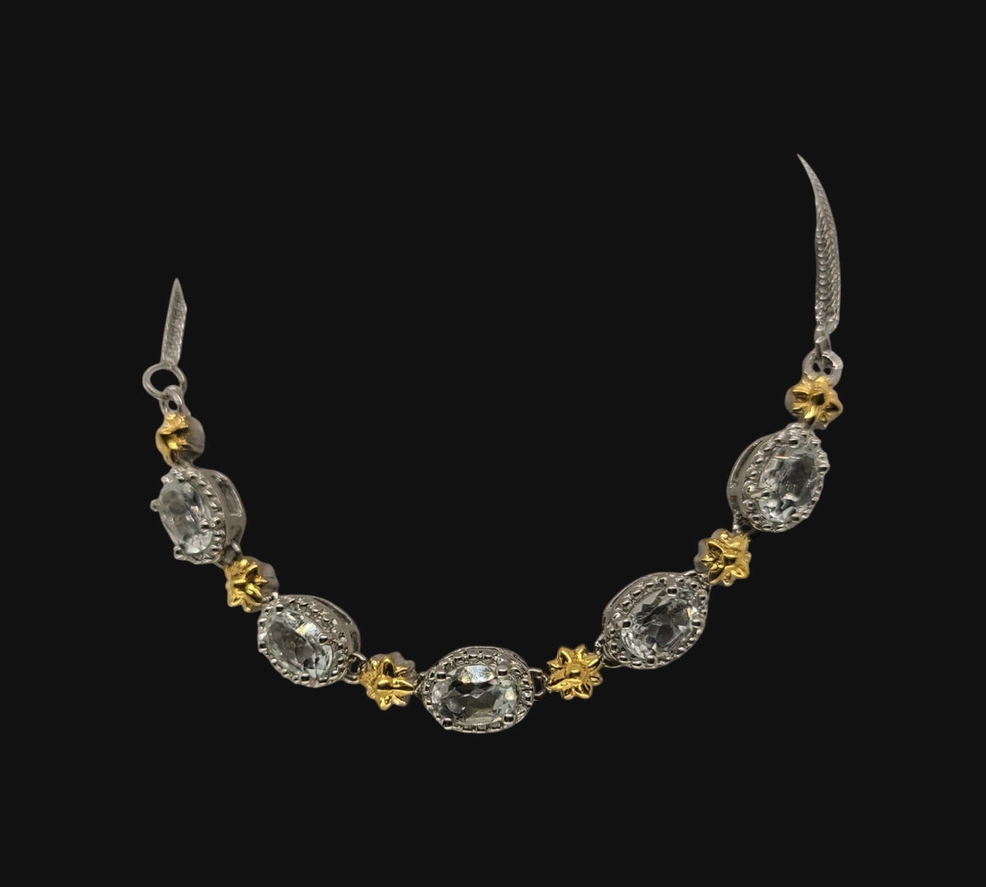 5032 White Topaz Bolo Bracelet