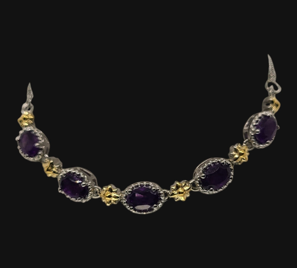 5033 Amethyst Bolo Bracelet