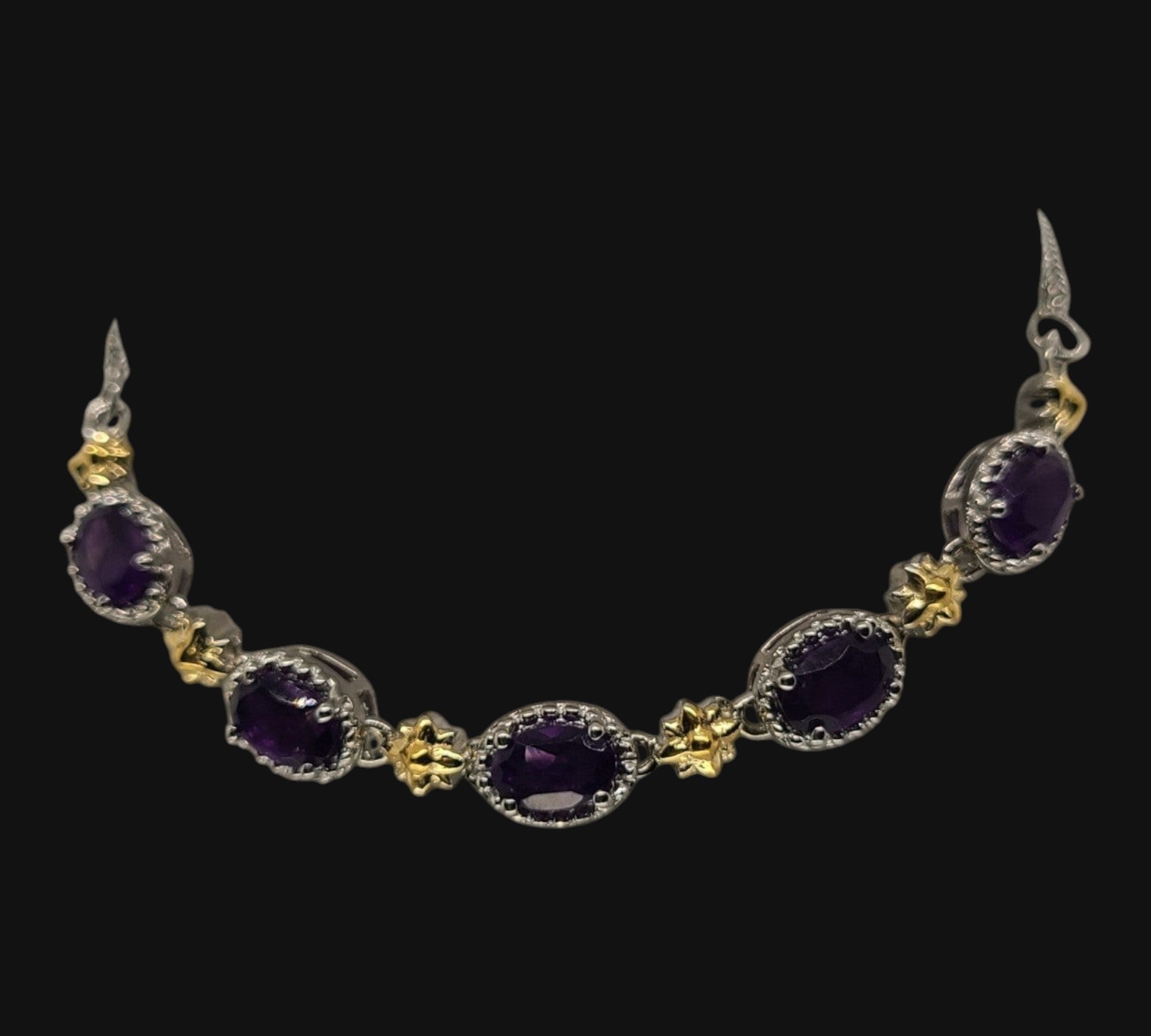 5033 Amethyst Bolo Bracelet