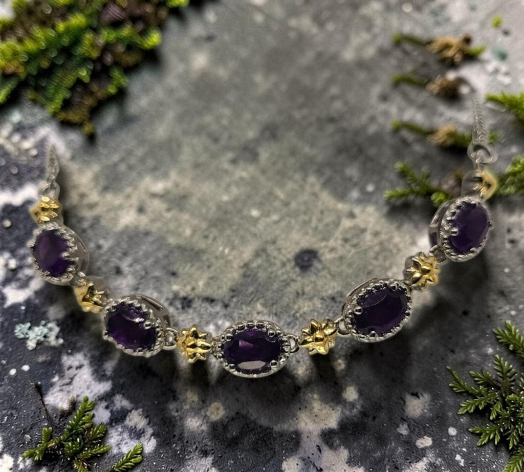 5033 Amethyst Bolo Bracelet
