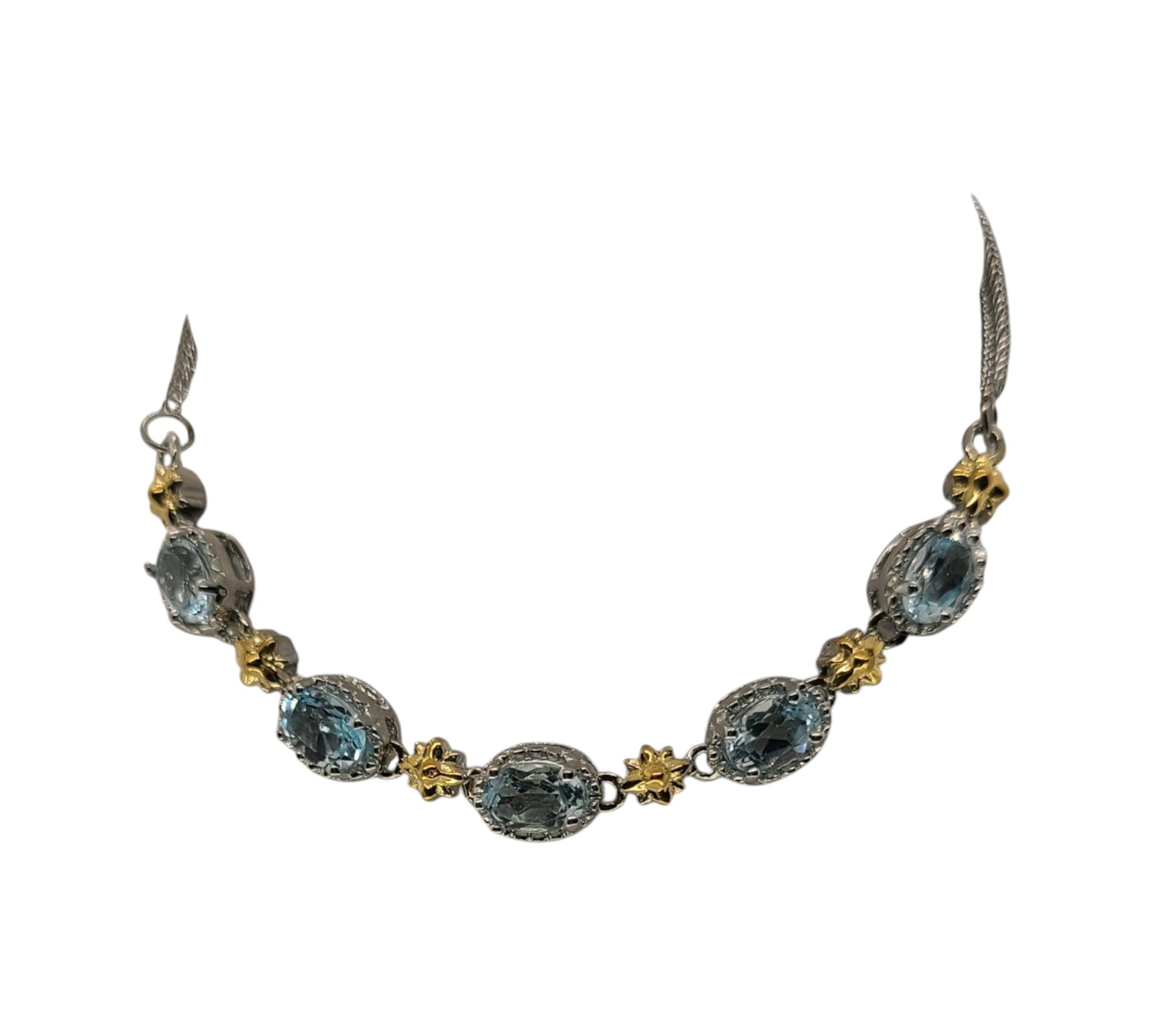 5034 Sky Blue Topaz Bolo Bracelet