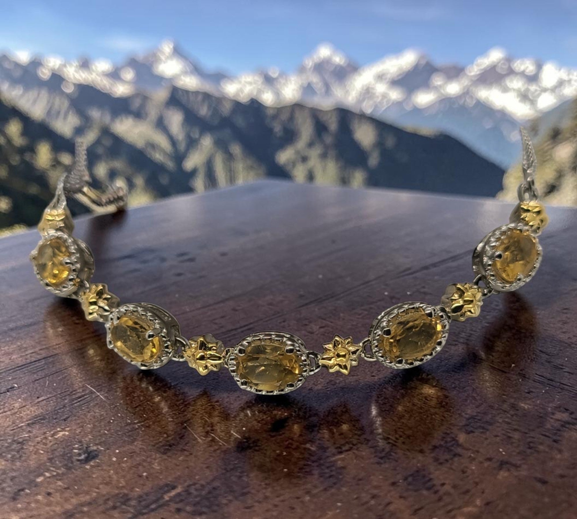 5035 Citrine Bolo Bracelet