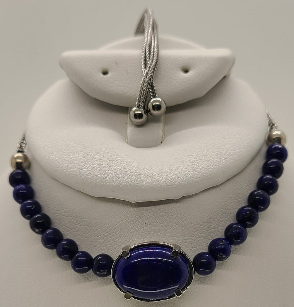 5037 Lapis Lazuli Bolo Bracelet