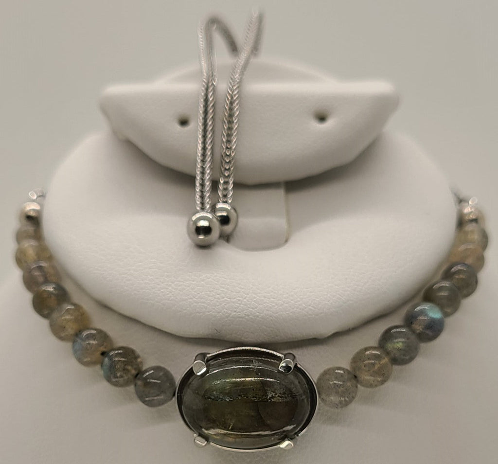 5038 Labradorite Bolo Bracelet