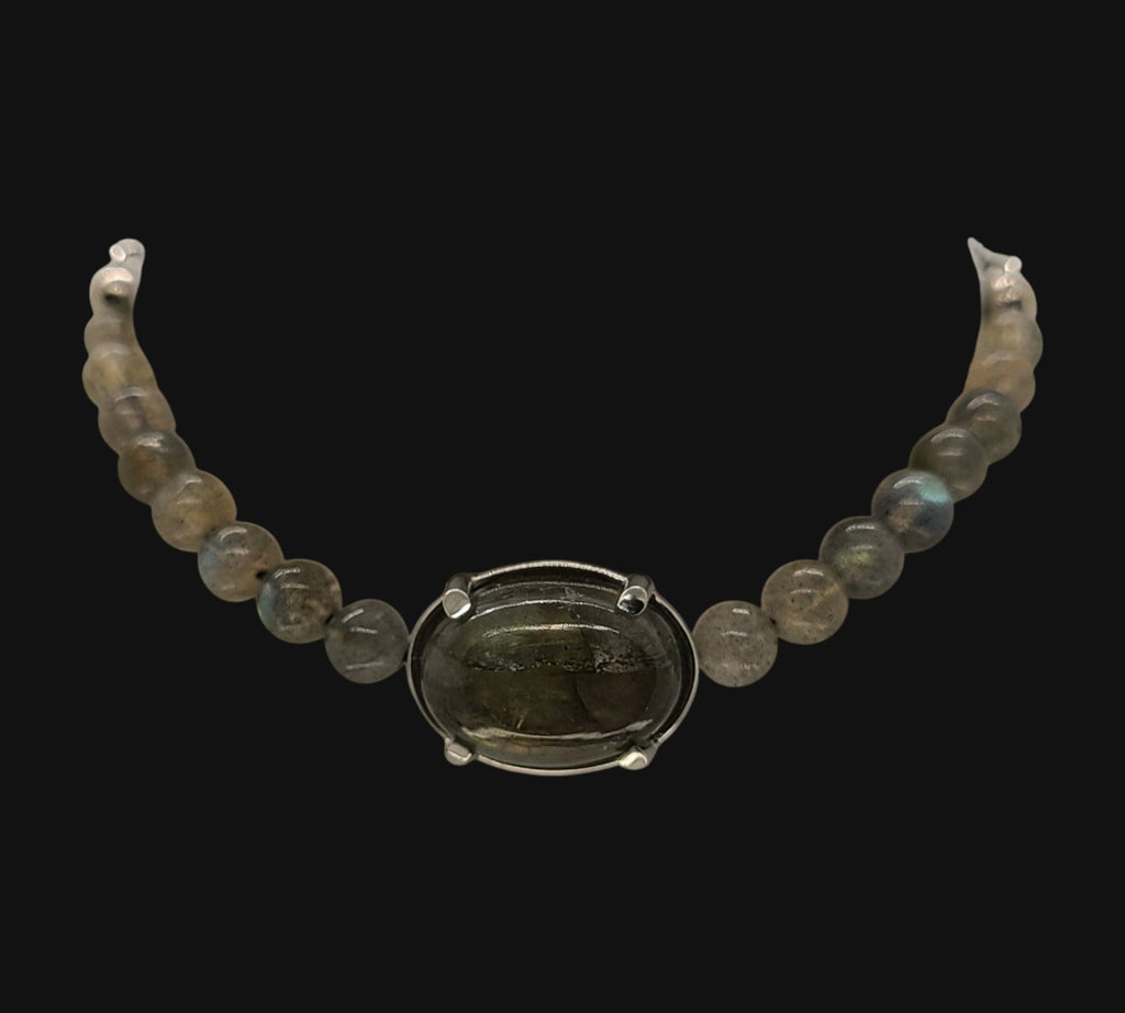 5038 Labradorite Bolo Bracelet
