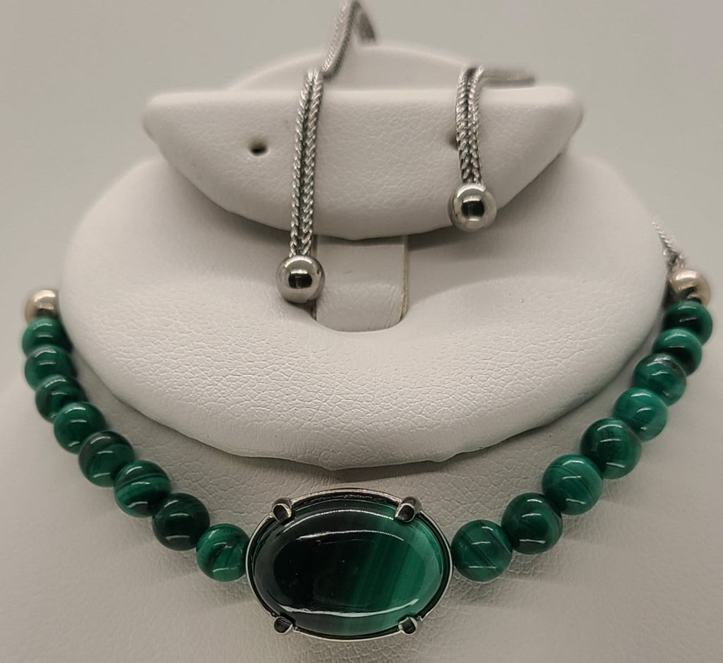 5040 Malachite Bolo Bracelet