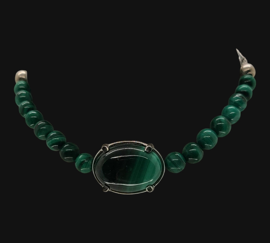 5040 Malachite Bolo Bracelet