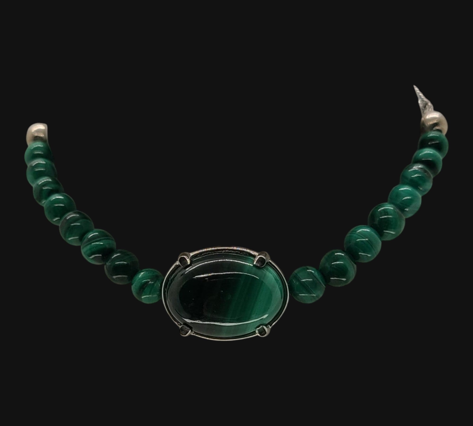 5040 Malachite Bolo Bracelet