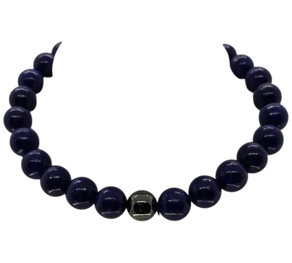 5045 Lapis Lazuli and Hematite Stretch Bracelet