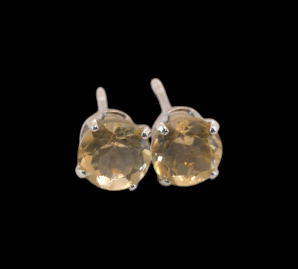 5049 Citrine Stud Earrings