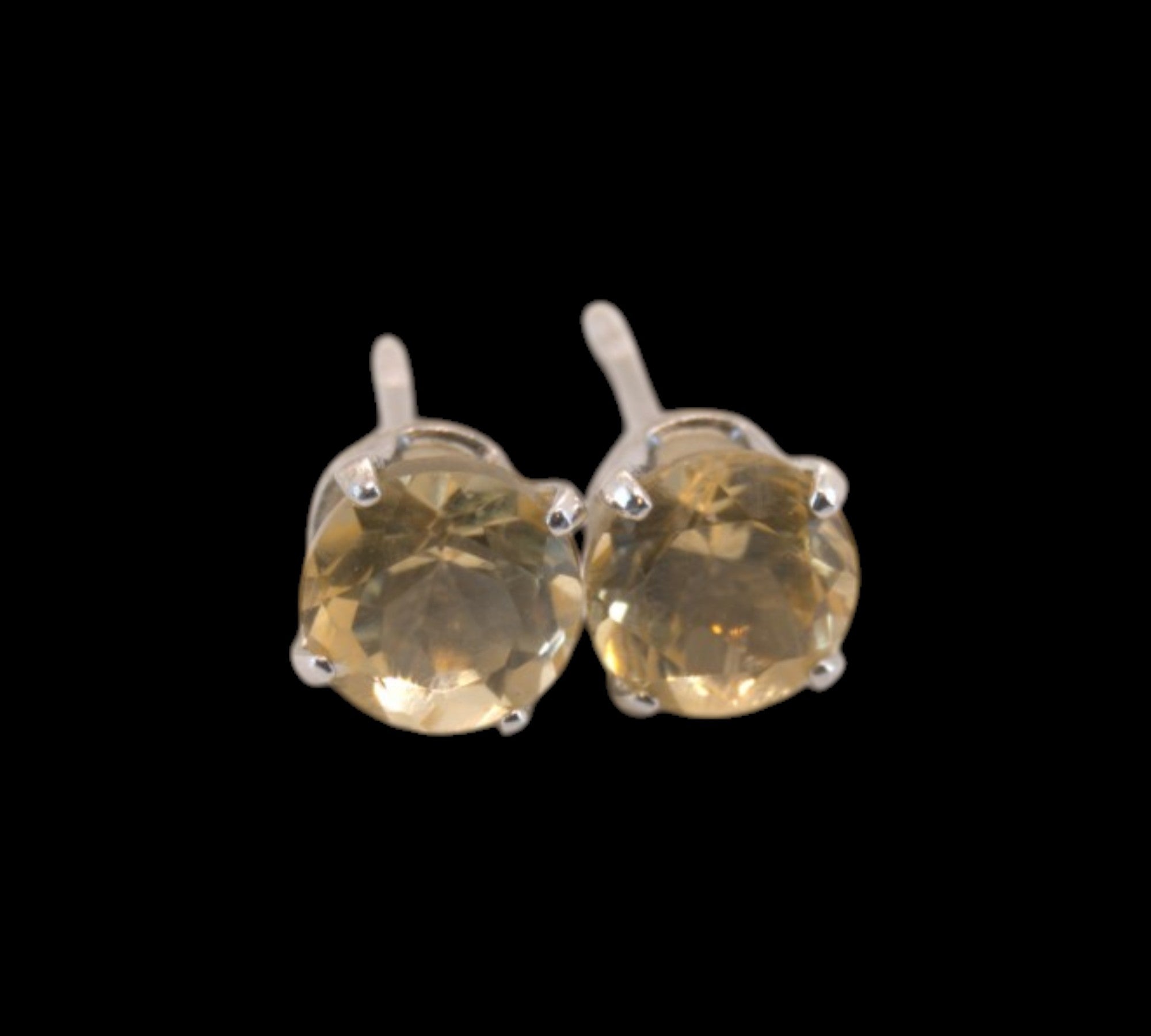 5049 Citrine Stud Earrings
