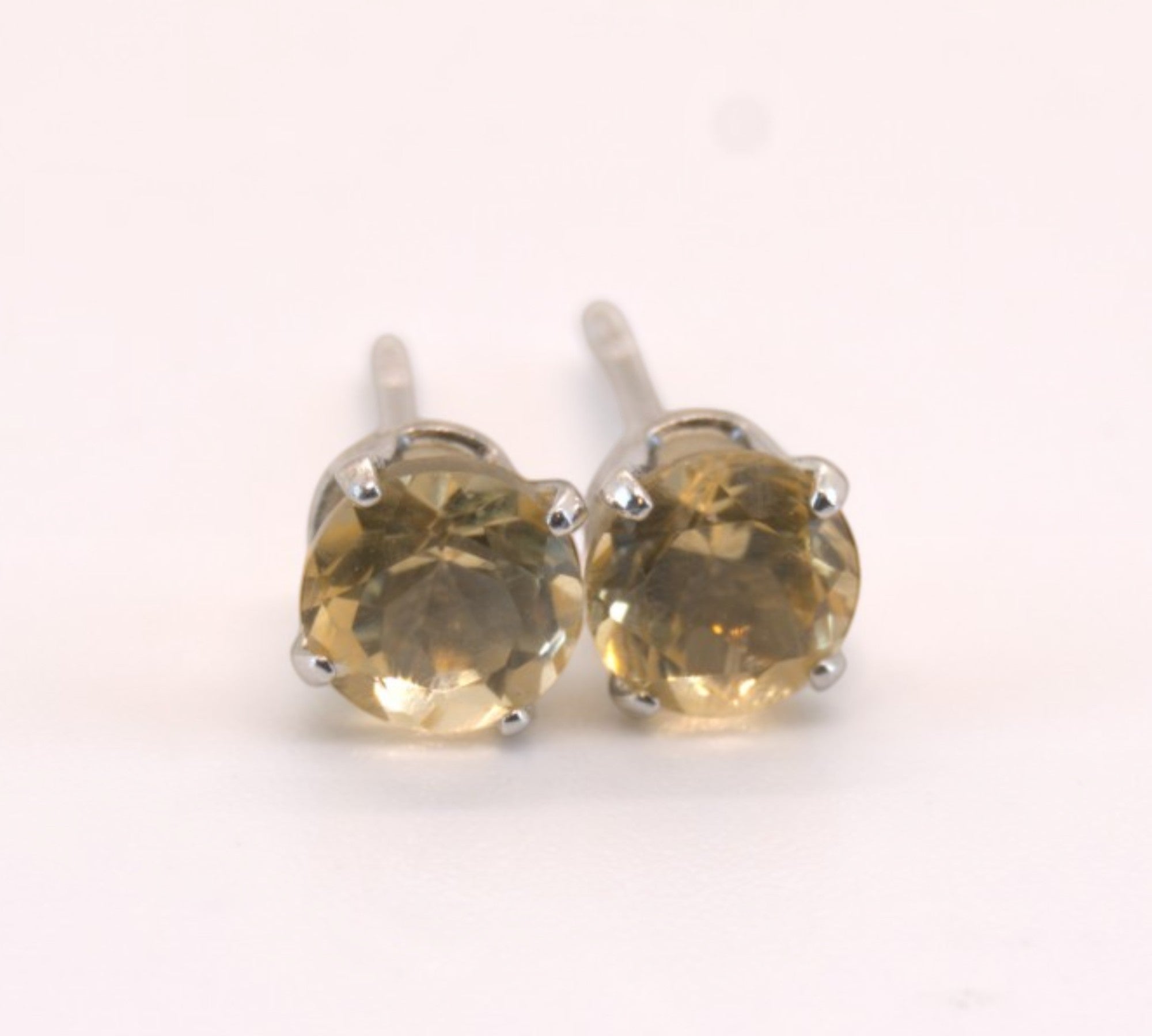 5049 Citrine Stud Earrings