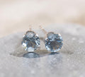 5050 Sky Blue Topaz Stud Earrings