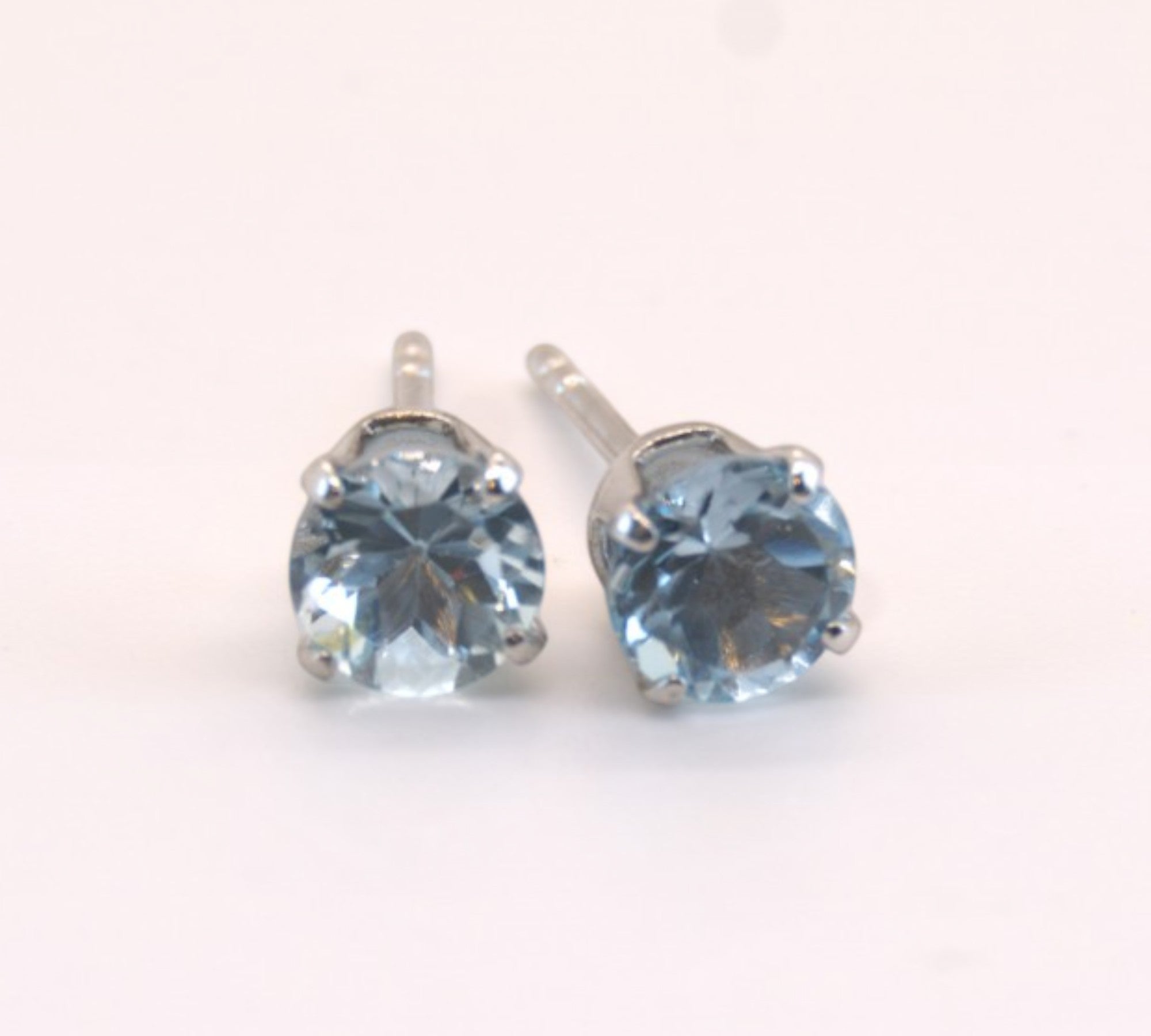 5050 Sky Blue Topaz Stud Earrings