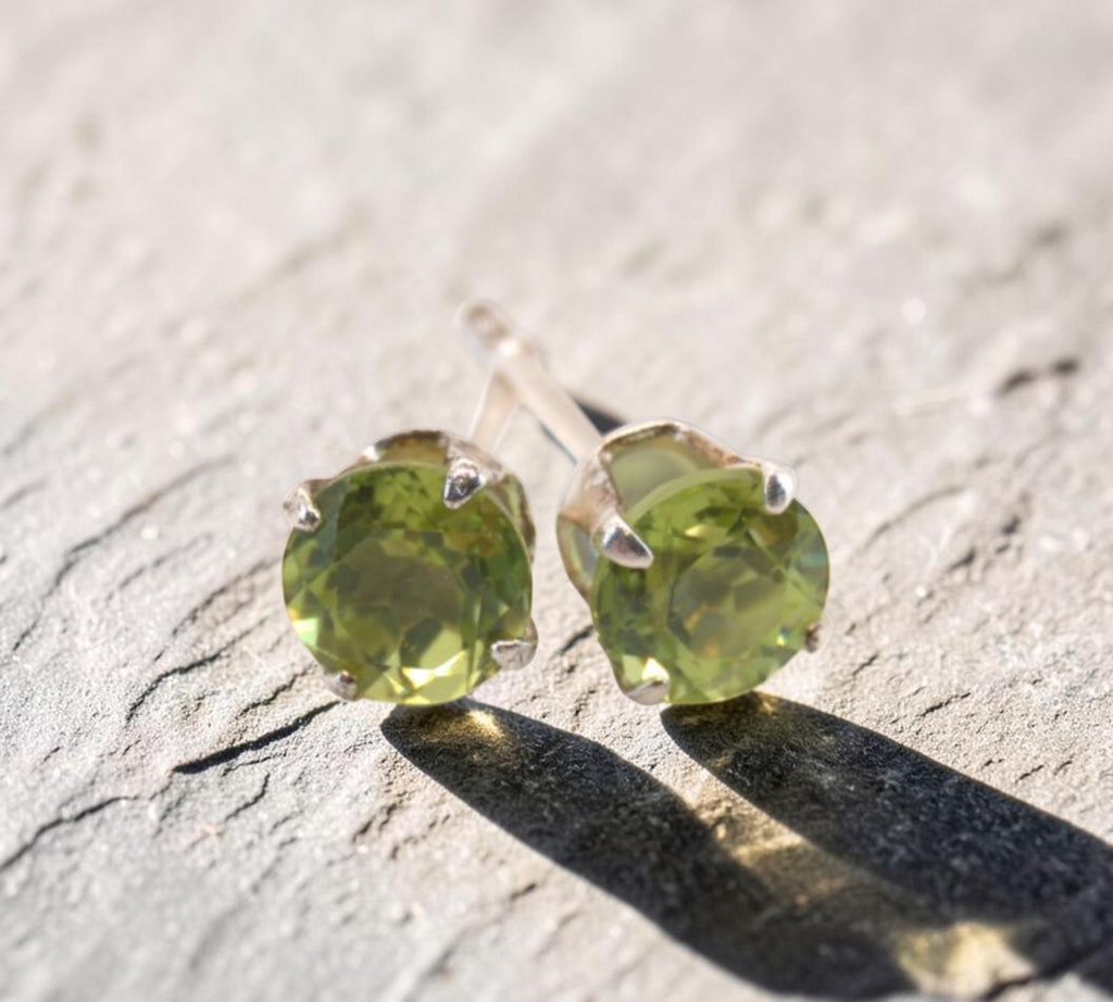 5051 Peridot Stud Earrings