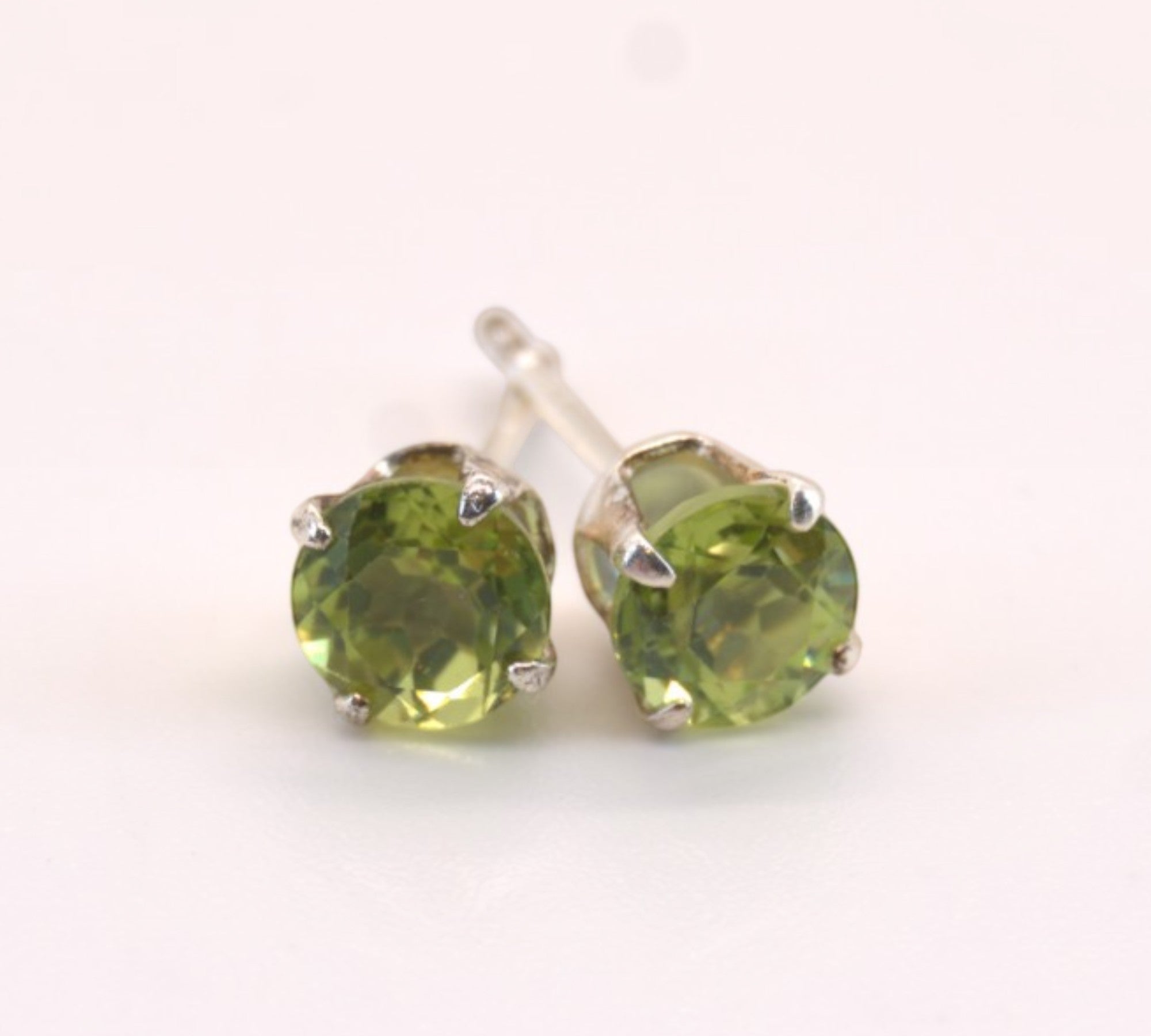 5051 Peridot Stud Earrings
