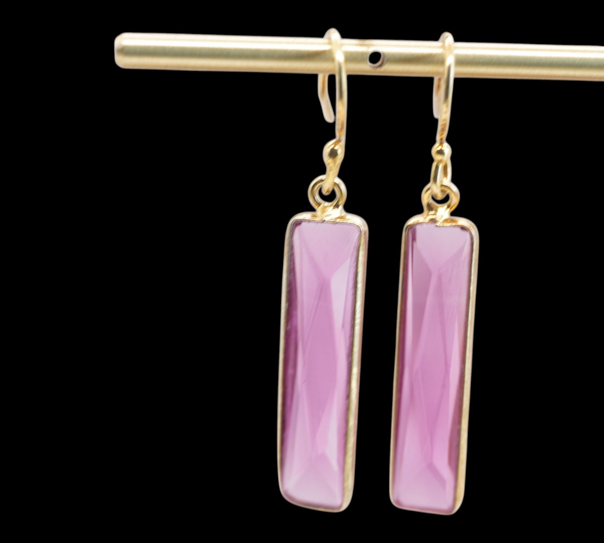 5063 Pink Quartz Earrings