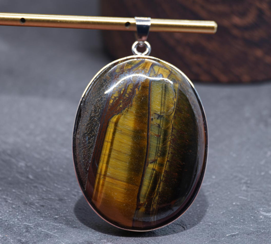 5073 Yellow Tiger's Eye Pendant