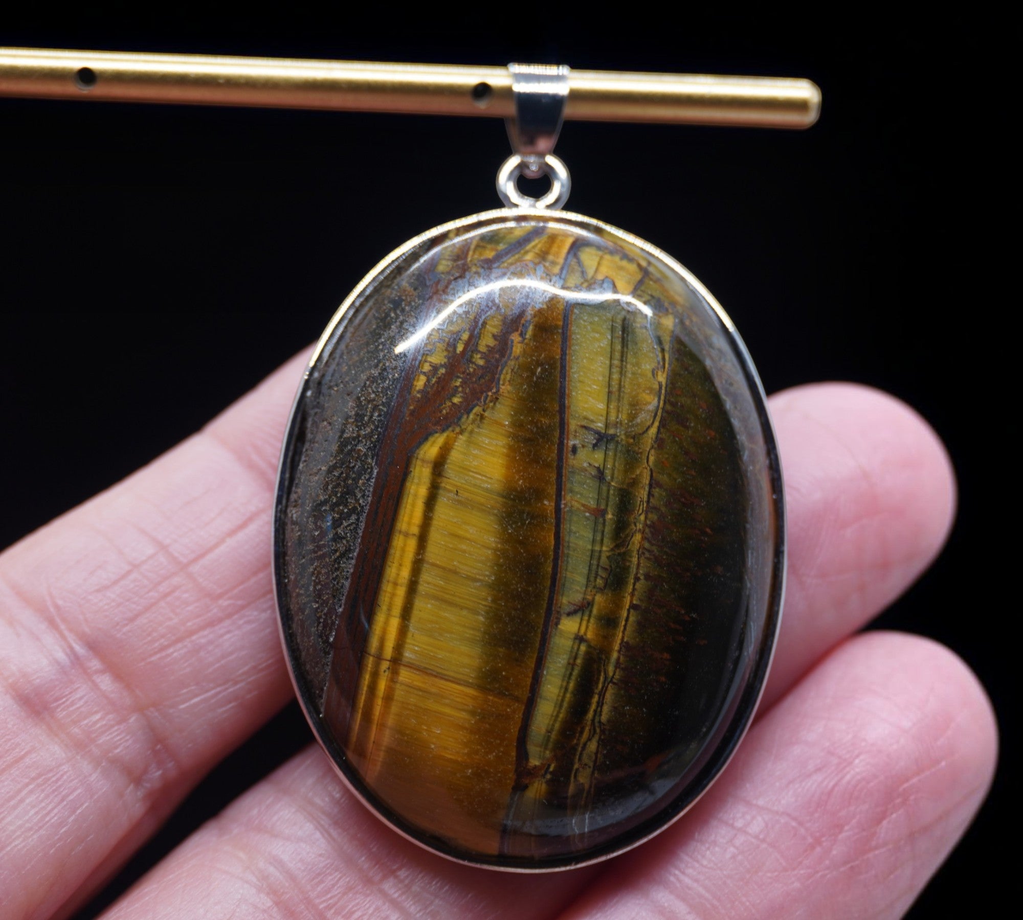 5073 Yellow Tiger's Eye Pendant
