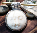 5076 Carved Bone Pendant