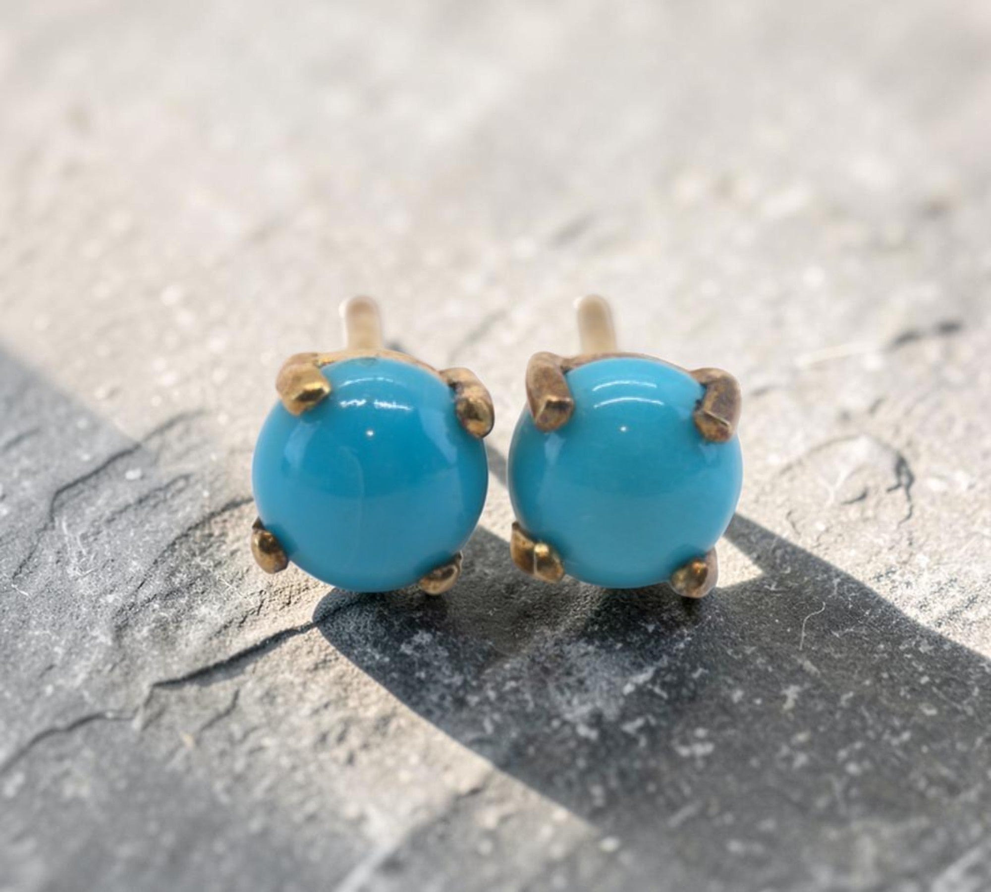 5086 Sleeping Beauty Turquoise Stud Earrings