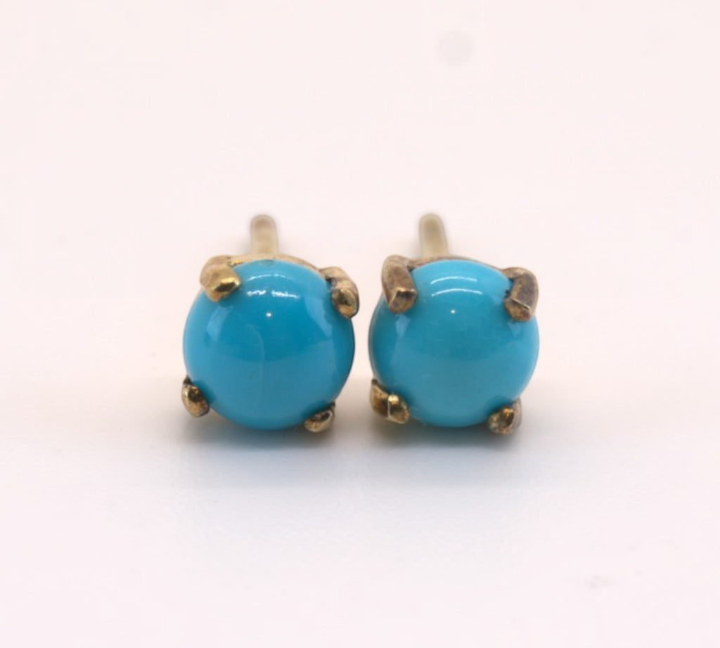 5086 Sleeping Beauty Turquoise Stud Earrings