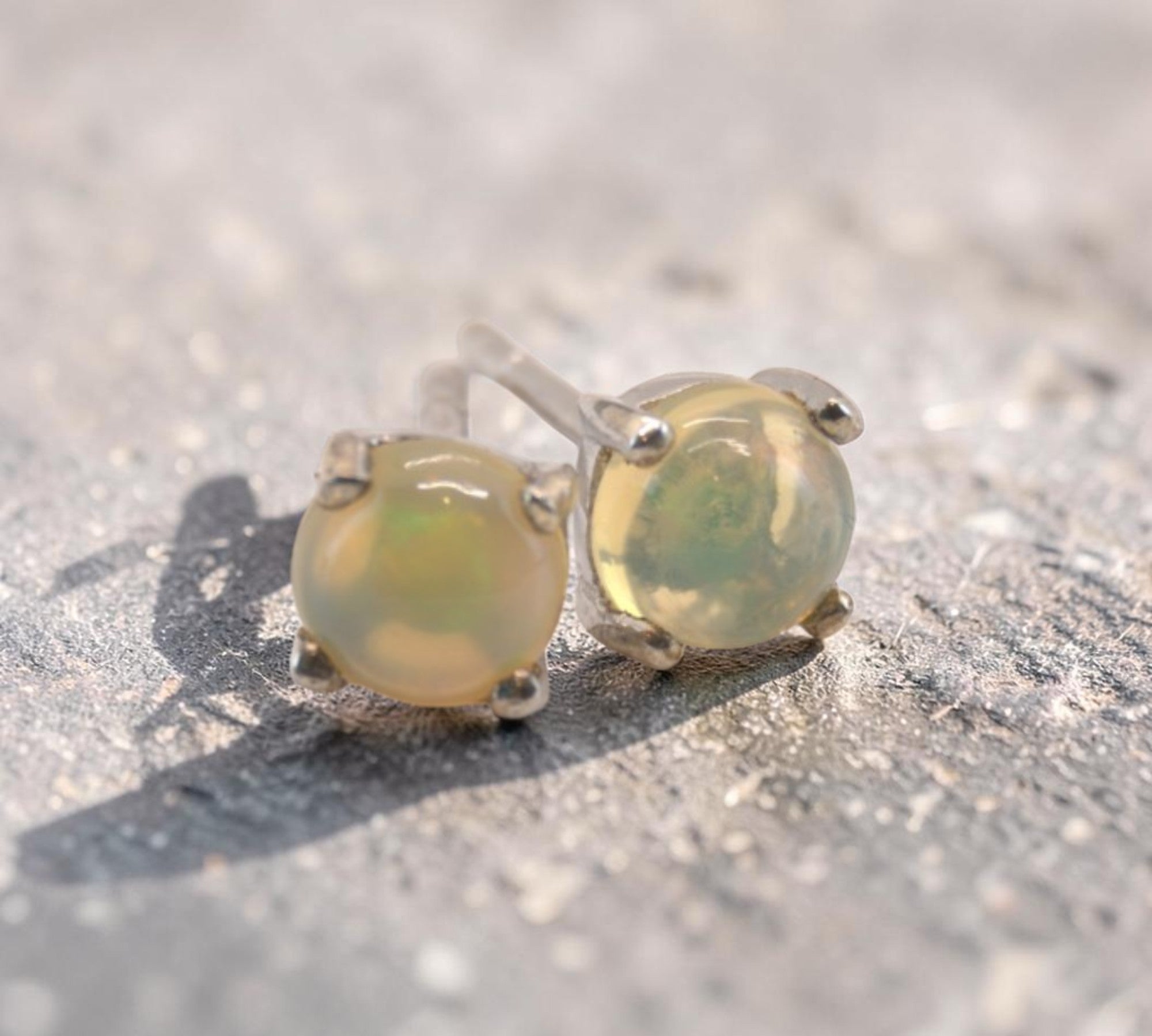 5088 Welo Opal Stud Earrings