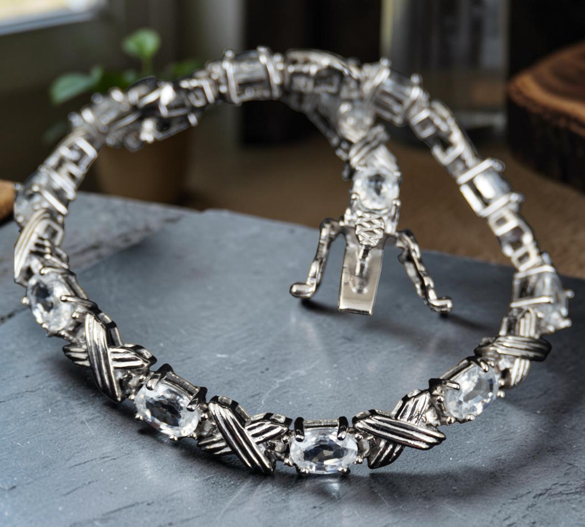 5093 White Zircon Bracelet
