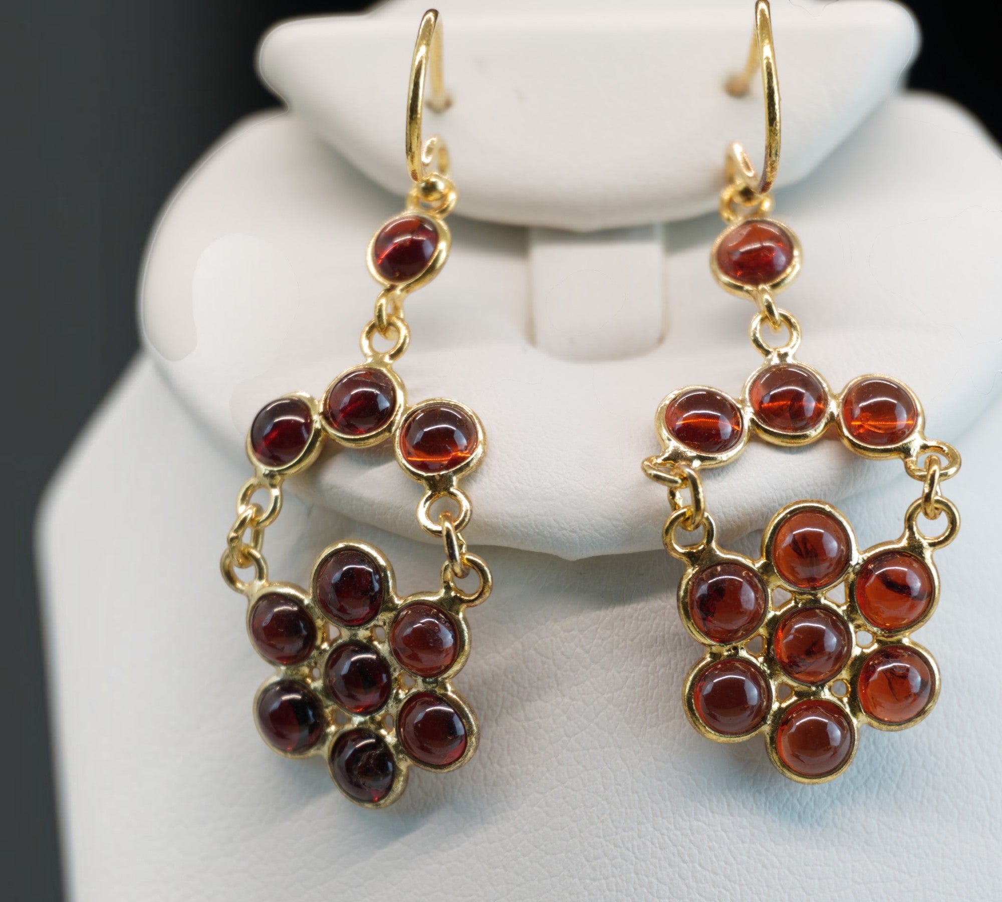 5096 Garnet Dangle Earrings