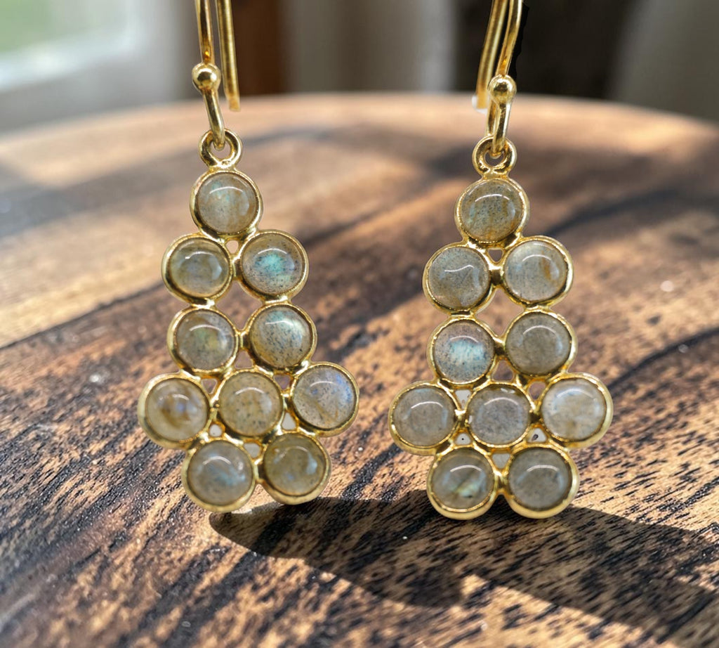 5097 Labradorite Dangle Earrings