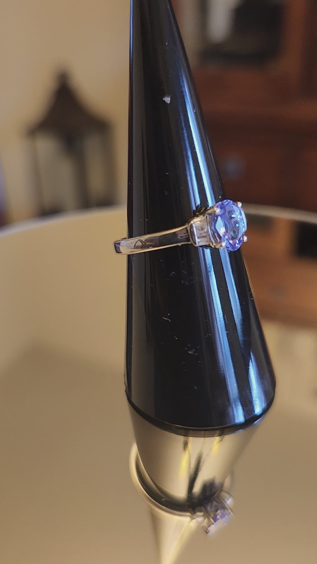 5007 Tanzanite and Diamond Ring