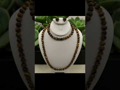 5018 Yellow Tigers Eye Bead Set